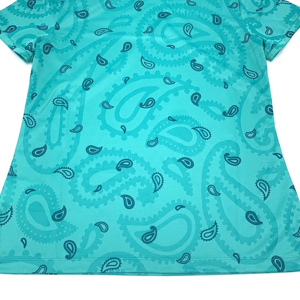 Nike Dri-Fit Victory Print Split Neck Golf Top Size Small - Picture 9 of 16